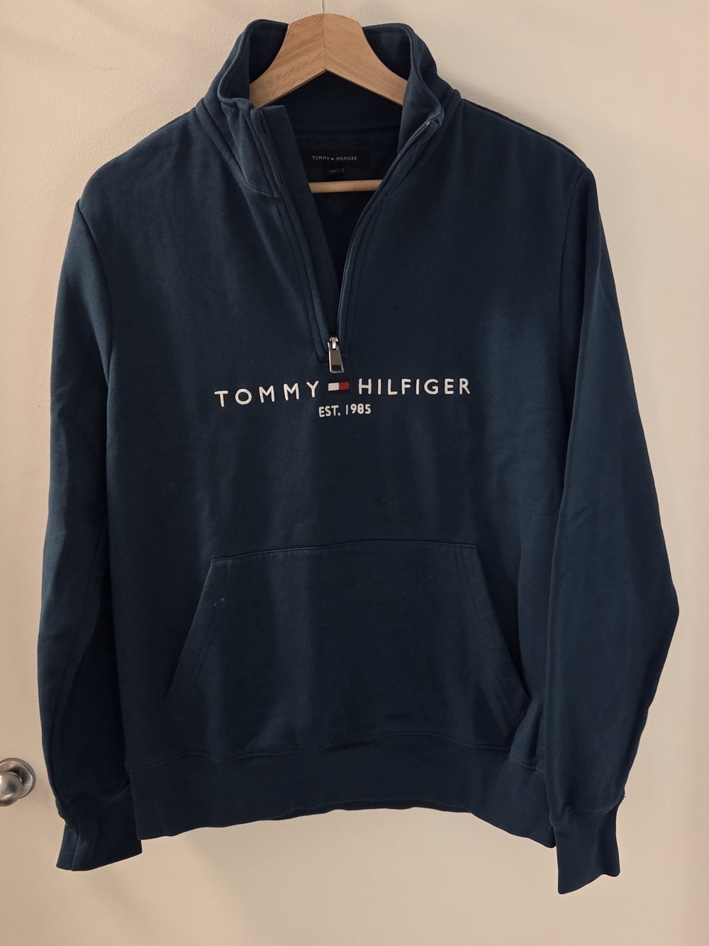Tommy Hilfiger Teal Zip-Up Hoodie